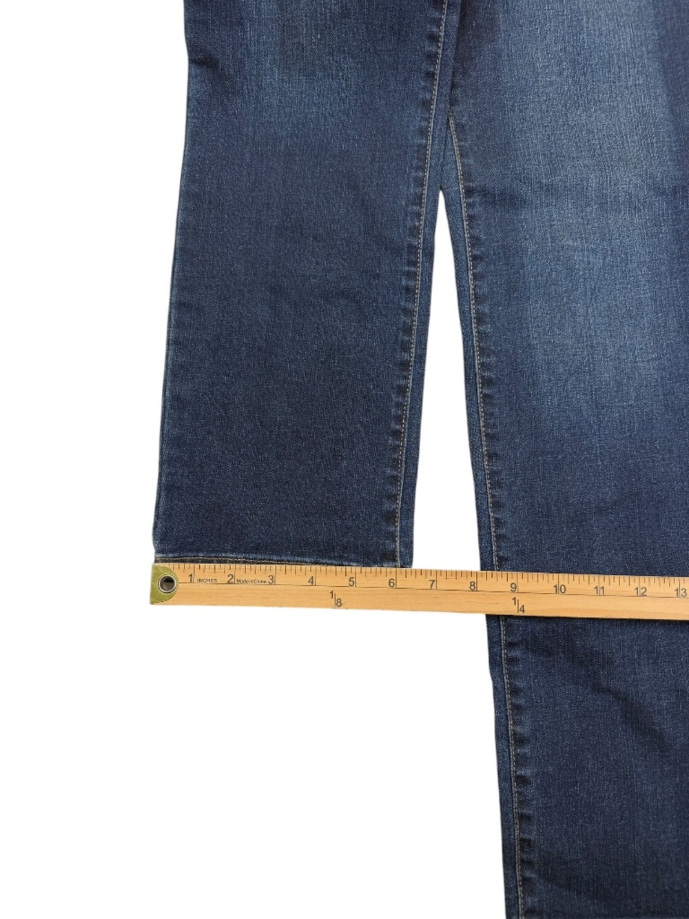 St. John's Bay Straight Leg Jeans 6 Petite Mid Rise Stretch Dark Wash NWT - Picture 8 of 11